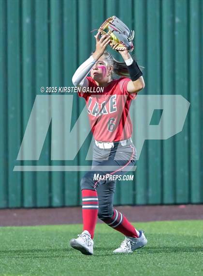 Thumbnail 3 in Melissa vs. Lake Belton (UIL Softball 5A Division I Region II Game 3) photogallery.