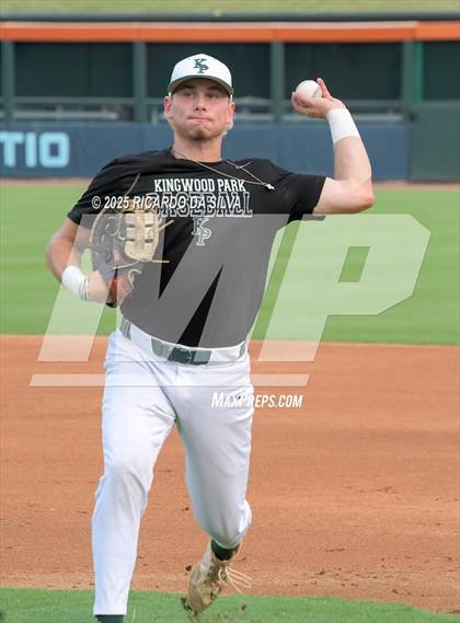 Thumbnail 2 in Kingwood Park vs. Liberty Hill (UIL Baseball 5A D2 Semifinal) photogallery.