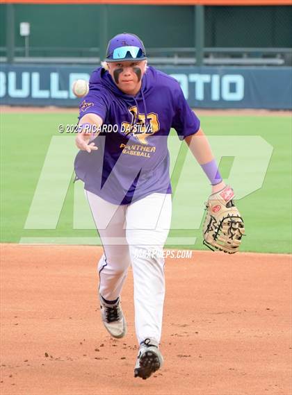 Thumbnail 2 in Kingwood Park vs. Liberty Hill (UIL Baseball 5A D2 Semifinal) photogallery.