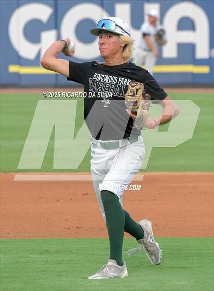 Thumbnail 3 in Kingwood Park vs. Liberty Hill (UIL Baseball 5A D2 Semifinal) photogallery.