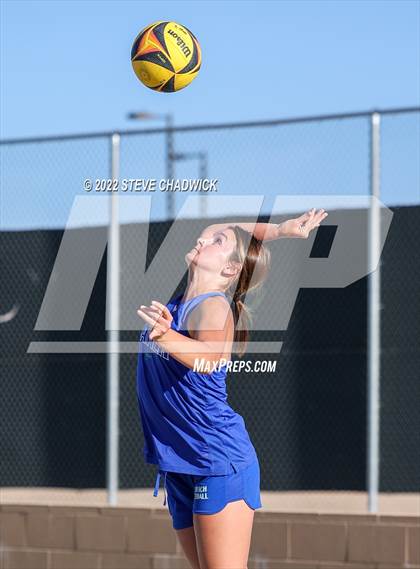 Thumbnail 3 in Xavier College Prep vs Desert Ridge @ Casteel (AIA Division 1 Pairs Semifinals) photogallery.