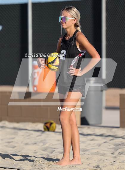 Thumbnail 3 in Xavier College Prep vs Desert Ridge @ Casteel (AIA Division 1 Pairs Semifinals) photogallery.