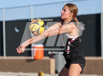 Thumbnail 1 in Xavier College Prep vs Desert Ridge @ Casteel (AIA Division 1 Pairs Semifinals) photogallery.