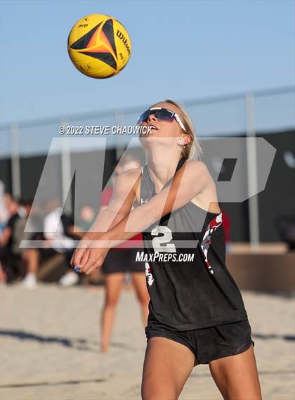 Thumbnail 2 in Xavier College Prep vs Desert Ridge @ Casteel (AIA Division 1 Pairs Semifinals) photogallery.