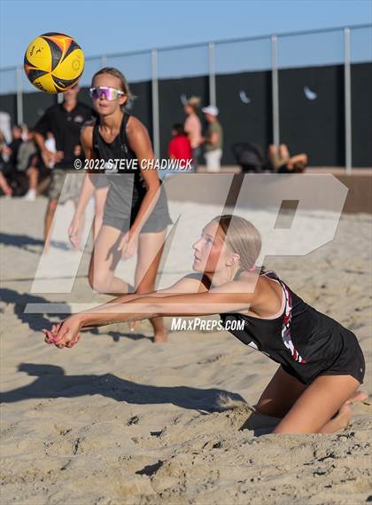 Thumbnail 2 in Xavier College Prep vs Desert Ridge @ Casteel (AIA Division 1 Pairs Semifinals) photogallery.