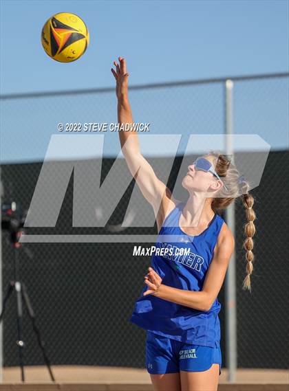 Thumbnail 1 in Xavier College Prep vs Desert Ridge @ Casteel (AIA Division 1 Pairs Semifinals) photogallery.