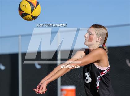 Thumbnail 2 in Xavier College Prep vs Desert Ridge @ Casteel (AIA Division 1 Pairs Semifinals) photogallery.