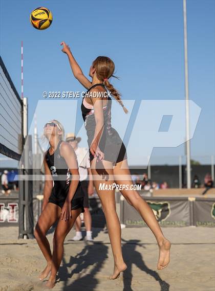 Thumbnail 2 in Xavier College Prep vs Desert Ridge @ Casteel (AIA Division 1 Pairs Semifinals) photogallery.