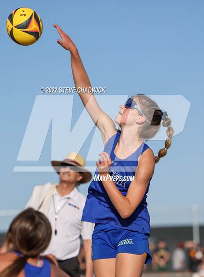 Thumbnail 2 in Xavier College Prep vs Desert Ridge @ Casteel (AIA Division 1 Pairs Semifinals) photogallery.