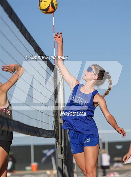 Thumbnail 2 in Xavier College Prep vs Desert Ridge @ Casteel (AIA Division 1 Pairs Semifinals) photogallery.