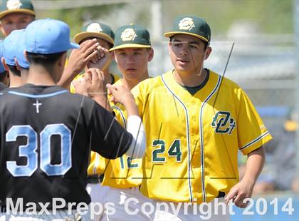 Thumbnail 3 in Ontario Christian vs Salesian (St. Paul Tournament) photogallery.