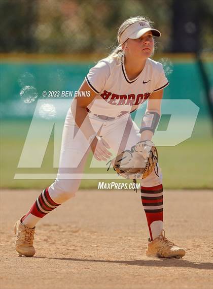 Thumbnail 3 in Hebron Christian Academy vs Wesleyan (GHSA 3A State Tournament) photogallery.