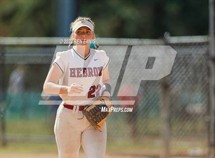 Thumbnail 3 in Hebron Christian Academy vs Wesleyan (GHSA 3A State Tournament) photogallery.
