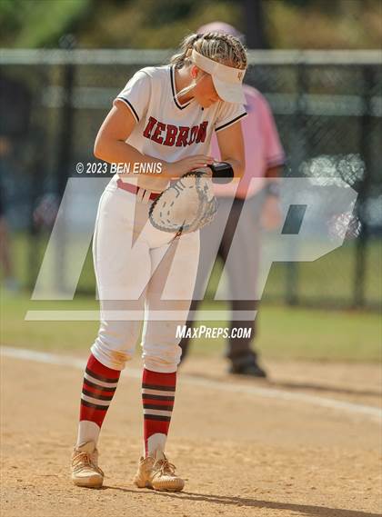Thumbnail 2 in Hebron Christian Academy vs Wesleyan (GHSA 3A State Tournament) photogallery.