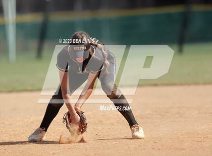 Thumbnail 3 in Hebron Christian Academy vs Wesleyan (GHSA 3A State Tournament) photogallery.