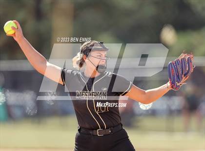 Thumbnail 3 in Hebron Christian Academy vs Wesleyan (GHSA 3A State Tournament) photogallery.
