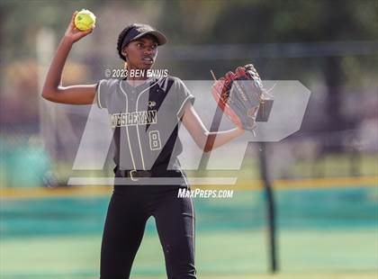 Thumbnail 2 in Hebron Christian Academy vs Wesleyan (GHSA 3A State Tournament) photogallery.