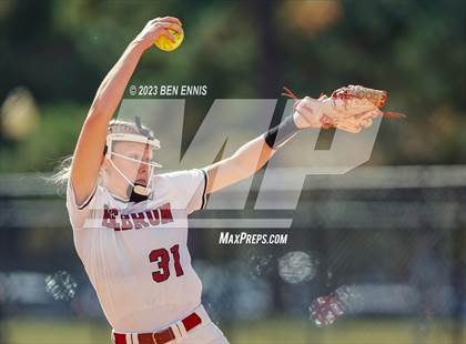 Thumbnail 3 in Hebron Christian Academy vs Wesleyan (GHSA 3A State Tournament) photogallery.