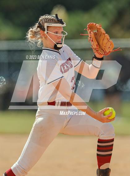 Thumbnail 3 in Hebron Christian Academy vs Wesleyan (GHSA 3A State Tournament) photogallery.