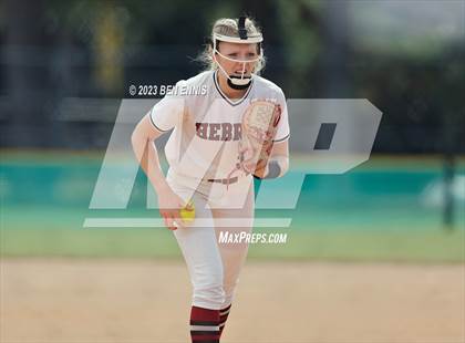 Thumbnail 1 in Hebron Christian Academy vs Wesleyan (GHSA 3A State Tournament) photogallery.