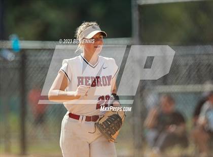Thumbnail 1 in Hebron Christian Academy vs Wesleyan (GHSA 3A State Tournament) photogallery.