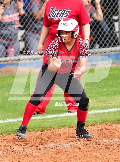 Thumbnail 2 in Martin vs Burbank (SAISD Softball Tournament) photogallery.