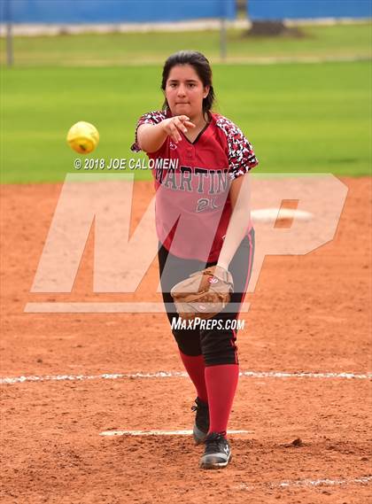 Thumbnail 2 in Martin vs Burbank (SAISD Softball Tournament) photogallery.