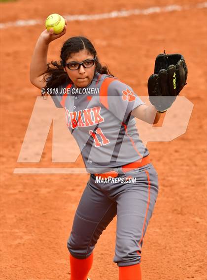 Thumbnail 3 in Martin vs Burbank (SAISD Softball Tournament) photogallery.