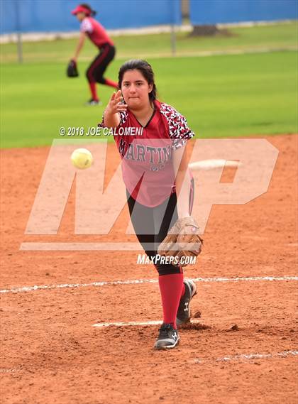 Thumbnail 2 in Martin vs Burbank (SAISD Softball Tournament) photogallery.