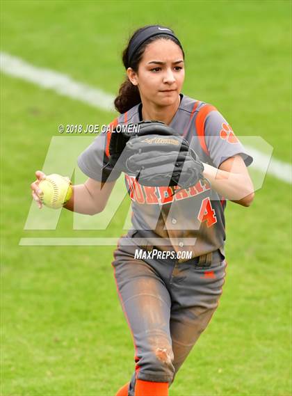 Thumbnail 2 in Martin vs Burbank (SAISD Softball Tournament) photogallery.