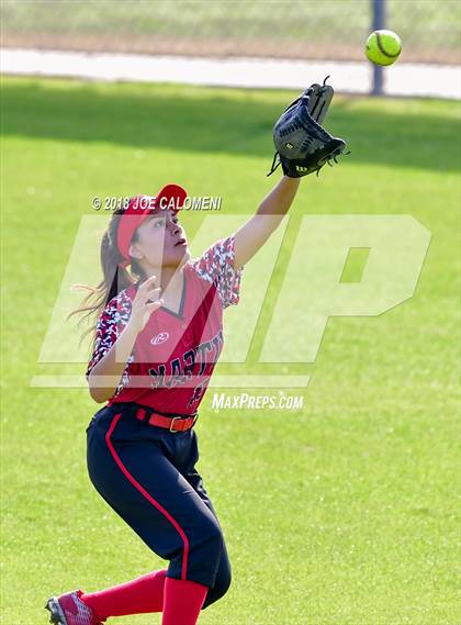 Thumbnail 3 in Martin vs Burbank (SAISD Softball Tournament) photogallery.