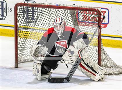 Thumbnail 3 in Frederick Gunn vs. Mount St. Charles (True Hockey Prep Cup) photogallery.