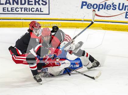 Thumbnail 2 in Frederick Gunn vs. Mount St. Charles (True Hockey Prep Cup) photogallery.