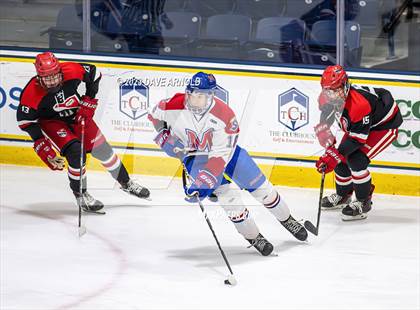 Thumbnail 2 in Frederick Gunn vs. Mount St. Charles (True Hockey Prep Cup) photogallery.