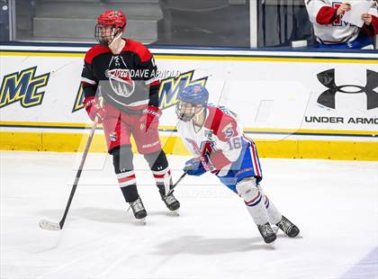 Thumbnail 3 in Frederick Gunn vs. Mount St. Charles (True Hockey Prep Cup) photogallery.