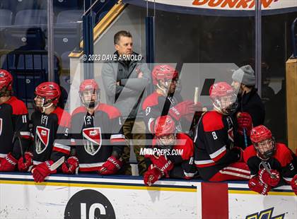 Thumbnail 2 in Frederick Gunn vs. Mount St. Charles (True Hockey Prep Cup) photogallery.
