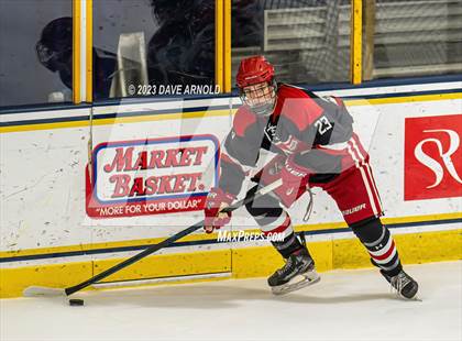 Thumbnail 3 in Frederick Gunn vs. Mount St. Charles (True Hockey Prep Cup) photogallery.