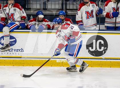 Thumbnail 3 in Frederick Gunn vs. Mount St. Charles (True Hockey Prep Cup) photogallery.