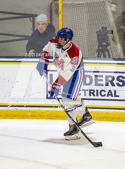 Thumbnail 3 in Frederick Gunn vs. Mount St. Charles (True Hockey Prep Cup) photogallery.
