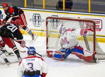 Thumbnail 3 in Frederick Gunn vs. Mount St. Charles (True Hockey Prep Cup) photogallery.
