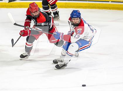 Thumbnail 2 in Frederick Gunn vs. Mount St. Charles (True Hockey Prep Cup) photogallery.