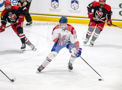 Thumbnail 2 in Frederick Gunn vs. Mount St. Charles (True Hockey Prep Cup) photogallery.
