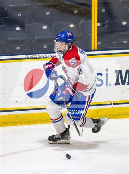 Thumbnail 2 in Frederick Gunn vs. Mount St. Charles (True Hockey Prep Cup) photogallery.