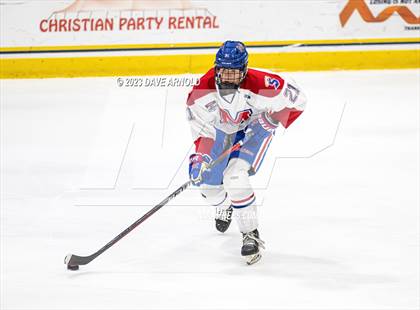 Thumbnail 3 in Frederick Gunn vs. Mount St. Charles (True Hockey Prep Cup) photogallery.