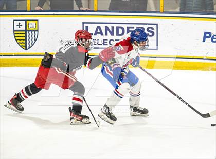 Thumbnail 1 in Frederick Gunn vs. Mount St. Charles (True Hockey Prep Cup) photogallery.