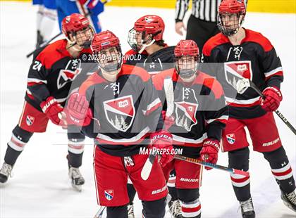 Thumbnail 3 in Frederick Gunn vs. Mount St. Charles (True Hockey Prep Cup) photogallery.