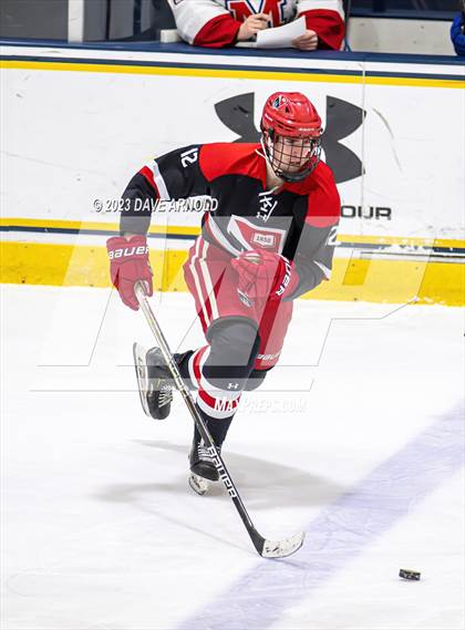 Thumbnail 2 in Frederick Gunn vs. Mount St. Charles (True Hockey Prep Cup) photogallery.