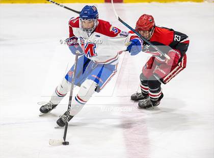 Thumbnail 2 in Frederick Gunn vs. Mount St. Charles (True Hockey Prep Cup) photogallery.