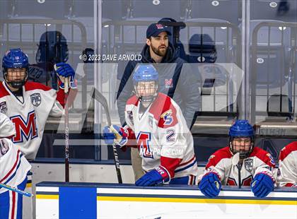 Thumbnail 2 in Frederick Gunn vs. Mount St. Charles (True Hockey Prep Cup) photogallery.