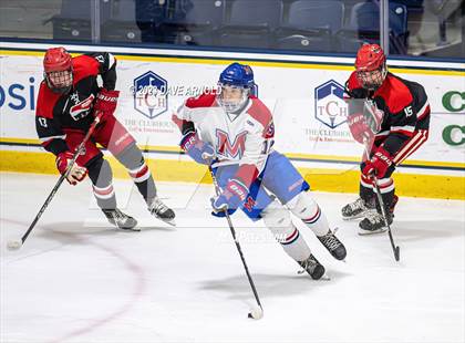 Thumbnail 3 in Frederick Gunn vs. Mount St. Charles (True Hockey Prep Cup) photogallery.